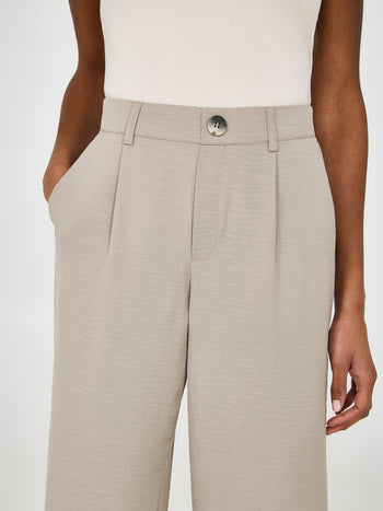 Mid-Rise Wide-Leg Pants Fawn
