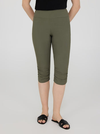 Pantalon capri avec fronces Ivy