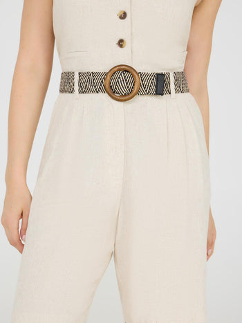 Pleated Linen Bermuda Short Makeup
