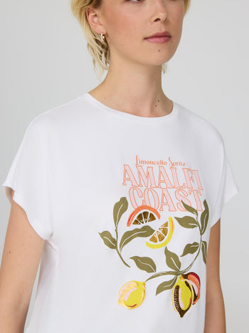 T-shirt graphique « Amalfi Coast » White
