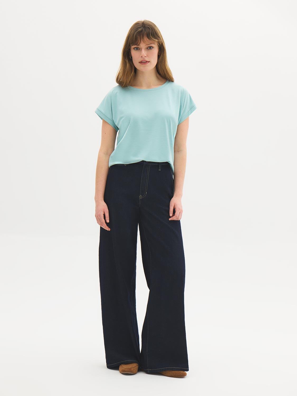 Cuffed Dolman Sleeve T-Shirt – Suzy Shier
