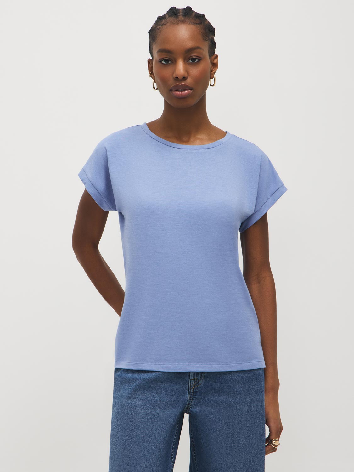 Cuffed Dolman Sleeve Top – Suzy Shier