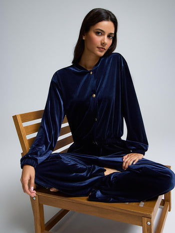 Velvet Bomber Jacket Darkness