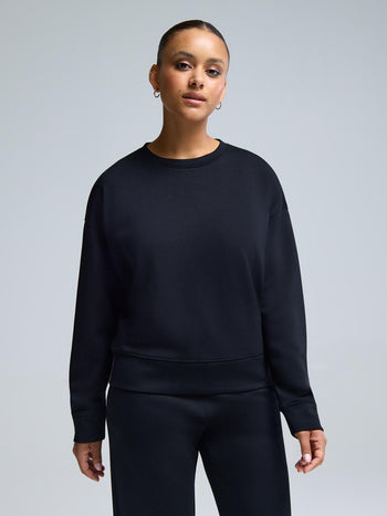 Cloud Fleece Drop Shoulder Sweatshirt Black