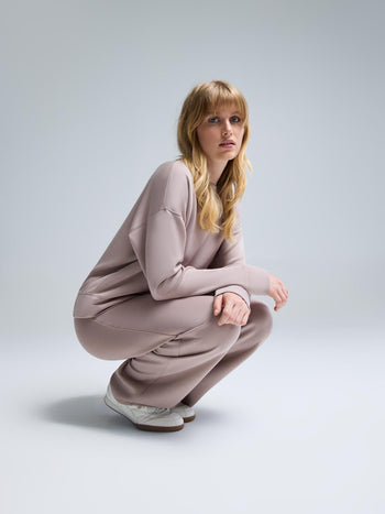 Cloud Fleece Drop Shoulder Sweatshirt Rose