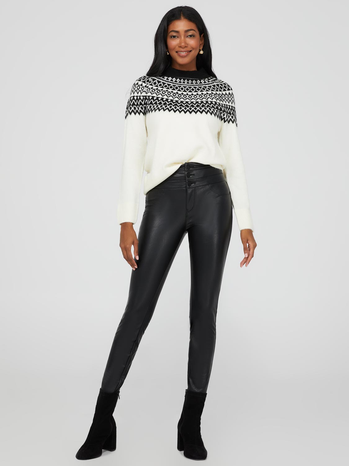 Straight Leg Faux-Leather Pants – LC Apparel Co.