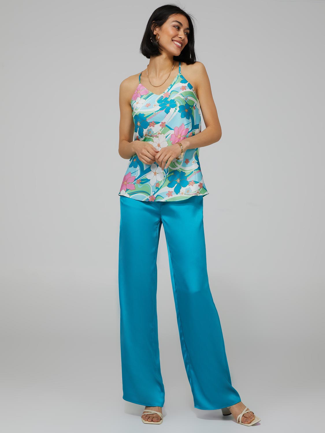 Soft Surroundings, Pants & Jumpsuits, Soft Surroundings Jumeirah  Embroidered Stitched Wide Leg Pull On Pants Size Xl