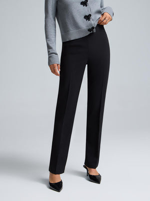 Boot Cut Stretch Pants Black