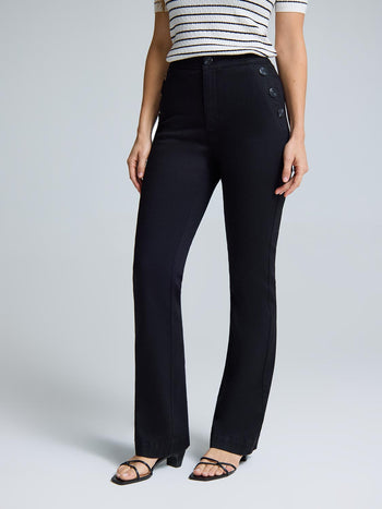 Sailor Mid-Rise Bootcut Jeans Black Rinse