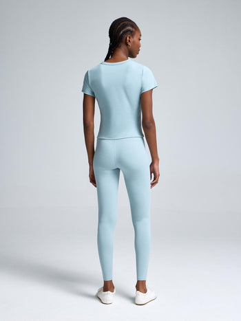 Brushed Cropped T-Shirt Icy