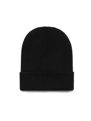 Fold Over Beanie Black