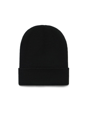 Fold Over Beanie Black