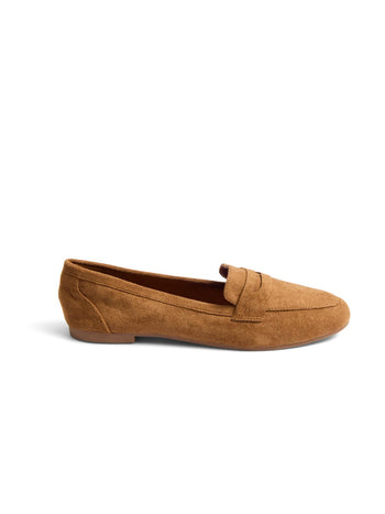 Flâneurs en faux suède Dk Brown