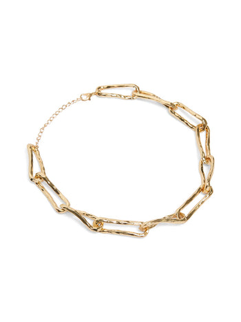 Oversized Link Necklace Gold