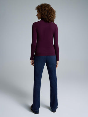 Ribbed Turtleneck Sweater Rumba Red