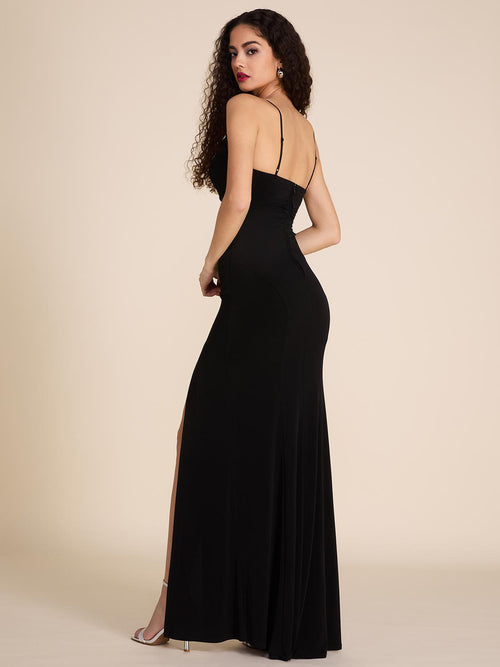Cowl Neck Fitted Gown