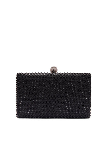 Minaudière en strass Black