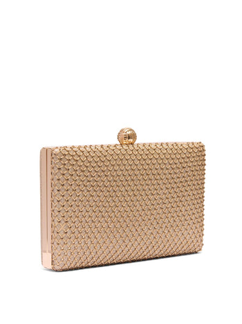 Minaudière en strass Gold
