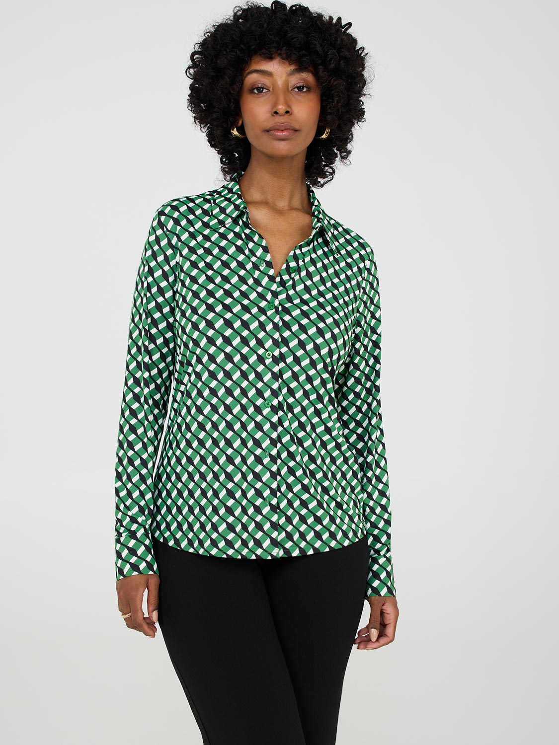 Cute Patterned Blouses Fun Print Blouse Etsy