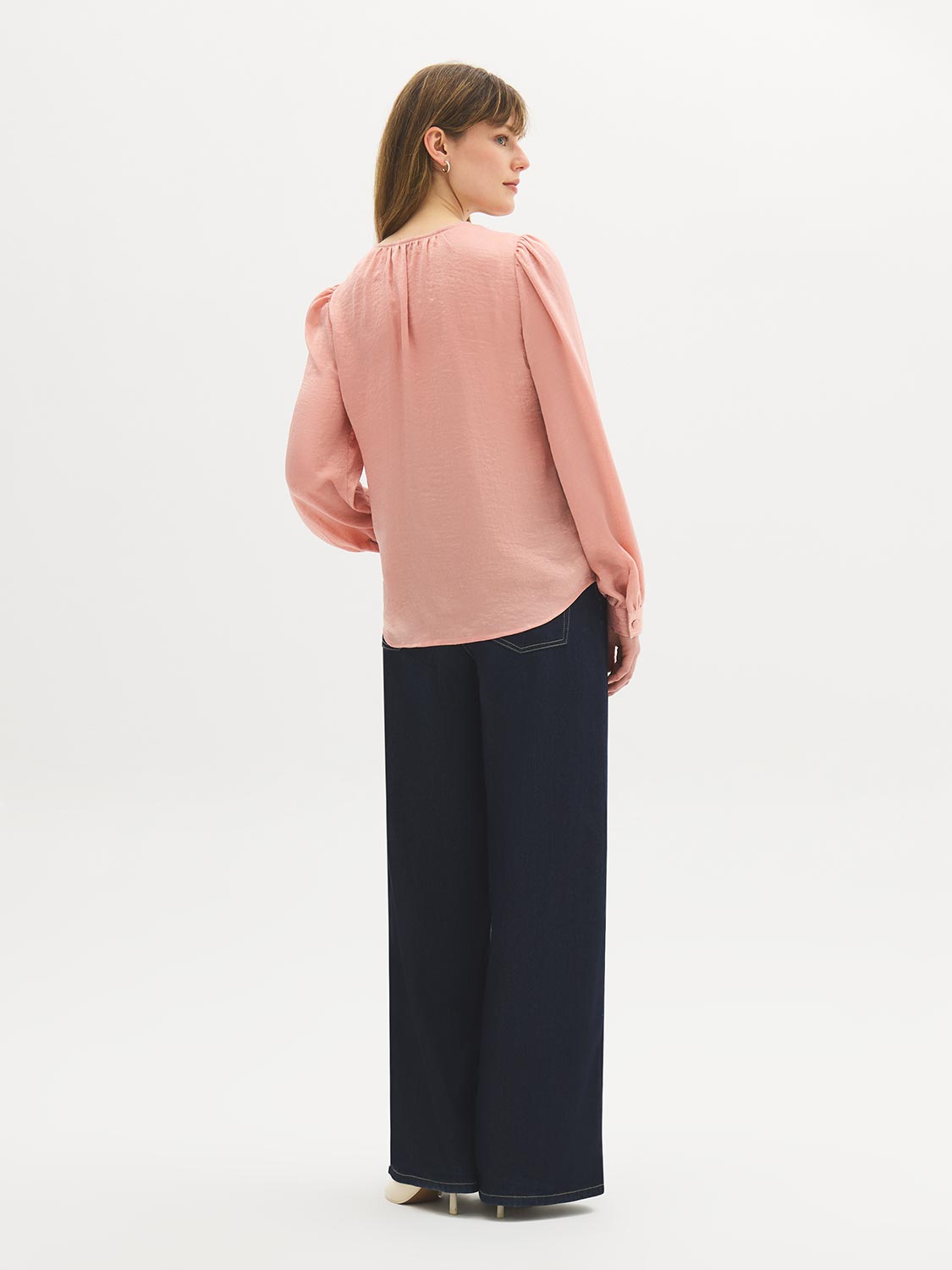 Blouse en satin texturé