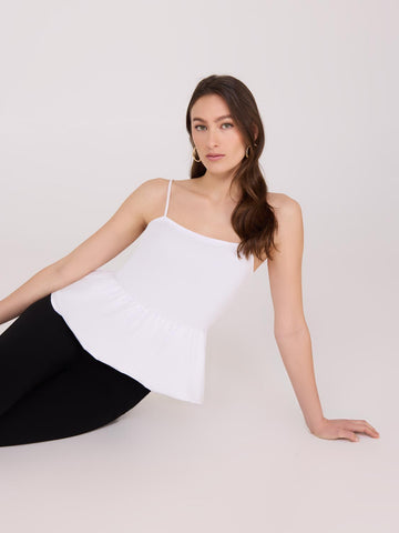 トップス sheller one shoulder jacquard peplumtops one shoulder jacquard peplum tops – shéller / シェリエ
