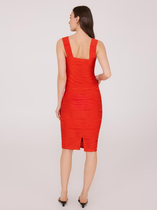 Wave Pattern Wide Strap Tank Top