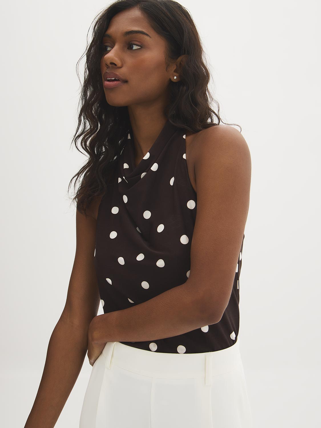 sheller シェリエ　airy dot flare tops airy dot flare tops – shéller / シェリエ