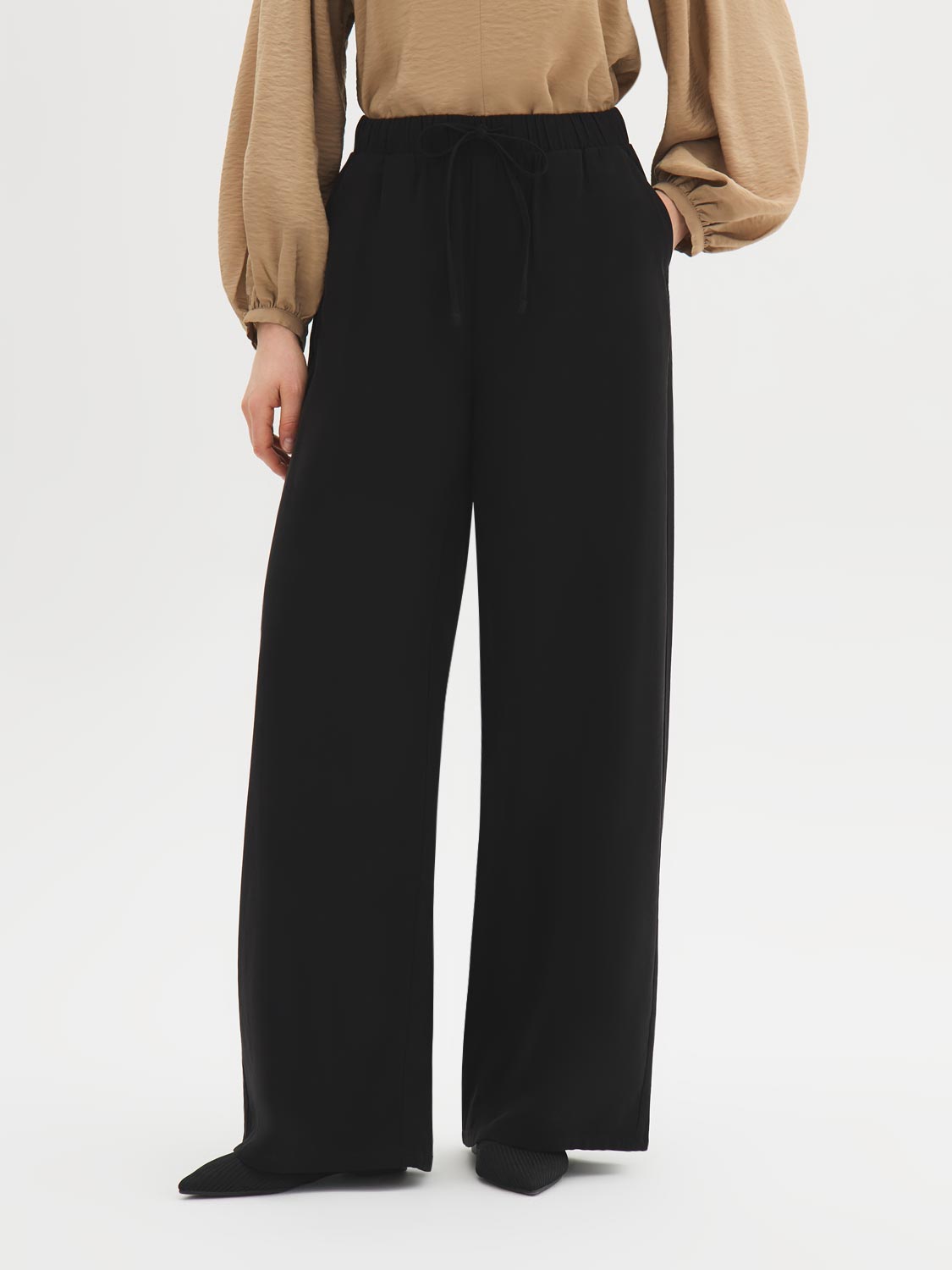 Twill Wide-Leg Pants – Suzy Shier