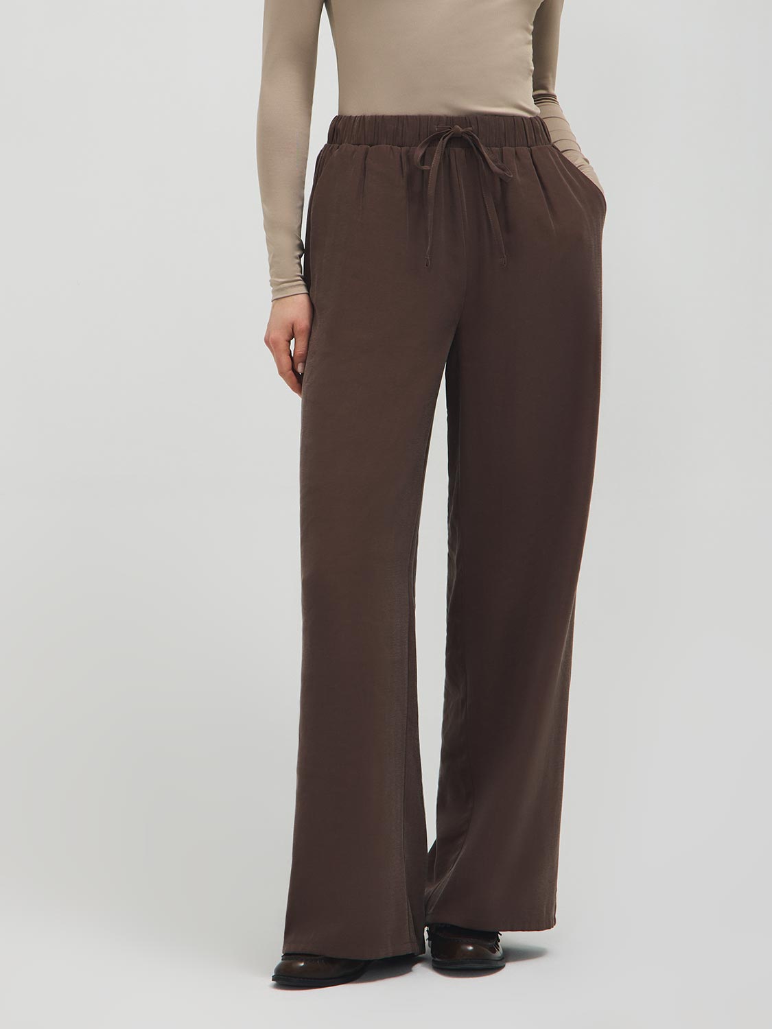 Twill Wide-Leg Pants – Suzy Shier