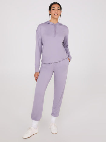 Lightweight Fleece Joggers Periwinkle