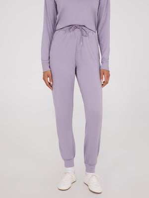 Lightweight Fleece Joggers Periwinkle