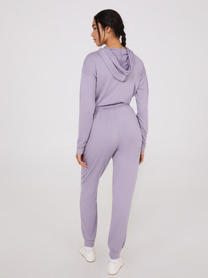 Lightweight Fleece Joggers Periwinkle