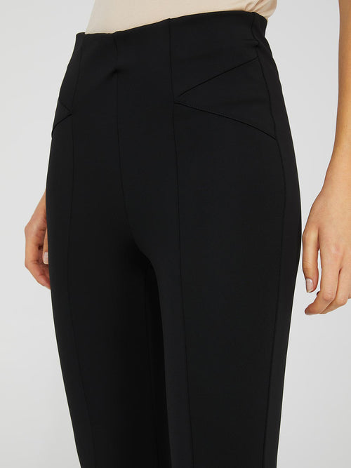 High-Waisted Front Seam Pull-On Pants