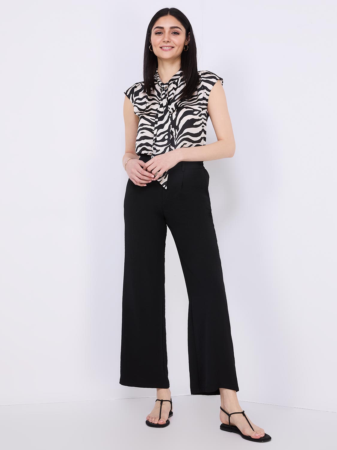 Classic Rise Wide-Leg Pants – Suzy Shier