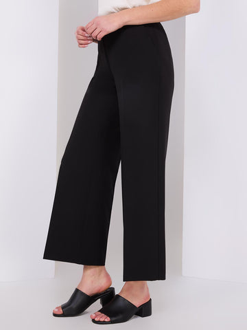 Wide-Leg Pants With Gold Button Details – Suzy Shier Wide-Leg Pants With Gold Button Details – Suzy Shier