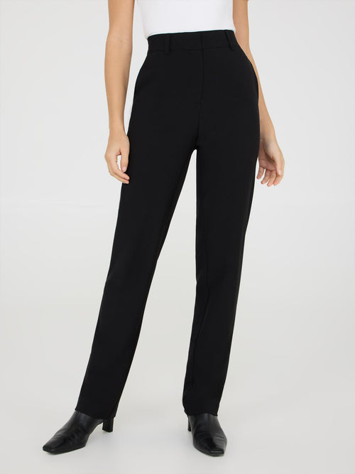 Mid-Rise Straight Leg Pants