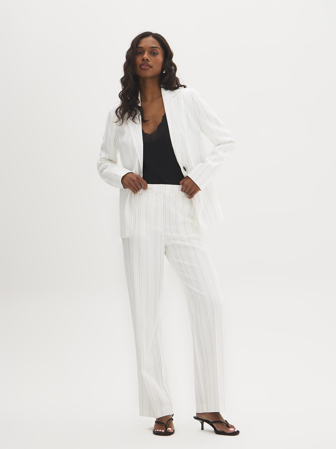 white christmas dresses Classic Pant in Chalk main image 1