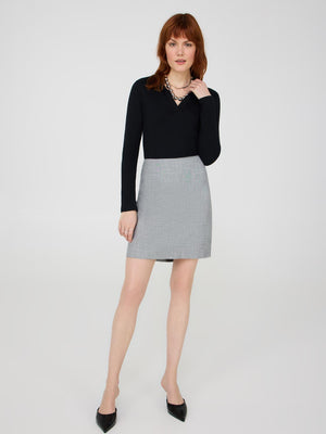 A-Line Mini Skirt Dk Grey