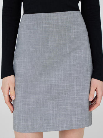 A-Line Mini Skirt Dk Grey