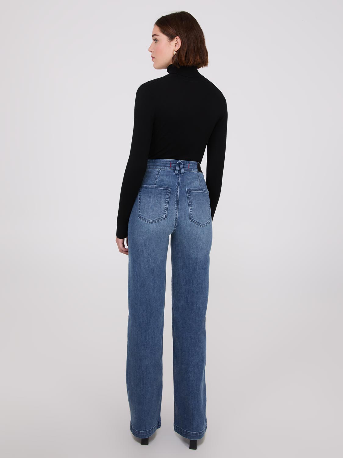 Scye　Denim Used Wash Wide Leg Jeans　29 Scye Denim Used Wash Wide Leg Jeans 29