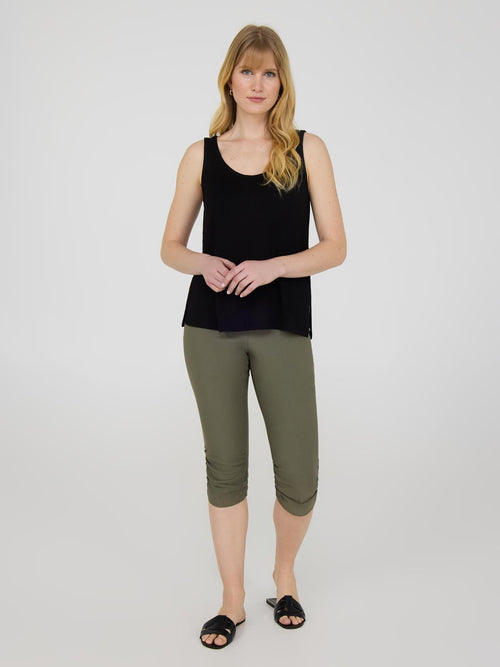Ruched Capri Pants