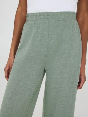 French Terry Gaucho Pants Dk Green