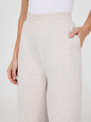 French Terry Gaucho Pants Oatmeal