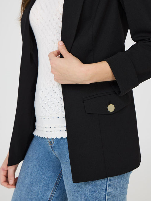 Cuffed 3/4 Sleeve Blazer