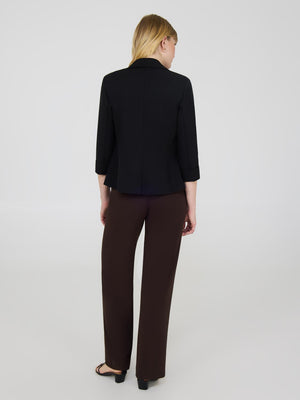 Blazer à manches 3/4 à revers Black