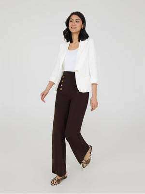 Blazer à manches 3/4 à revers Pearl