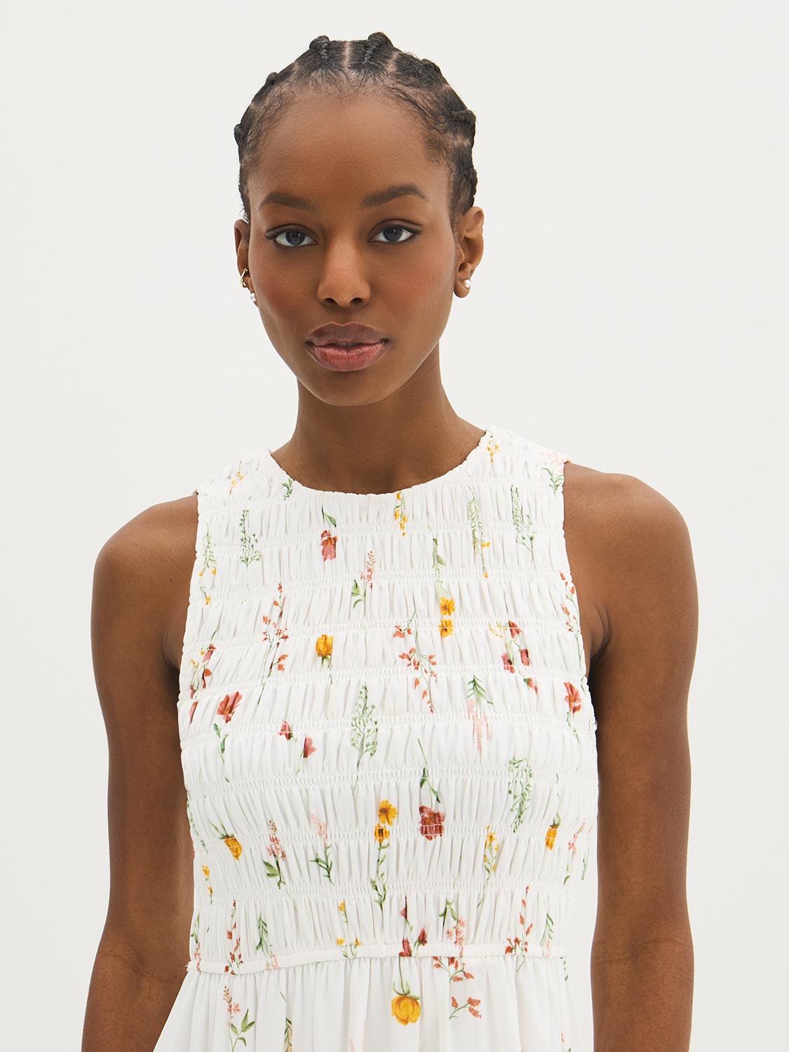 Floral Smocked Maxi Dress