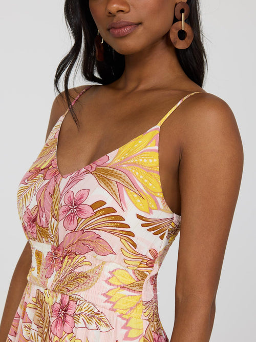 Floral Maxi Dress With Ruffles