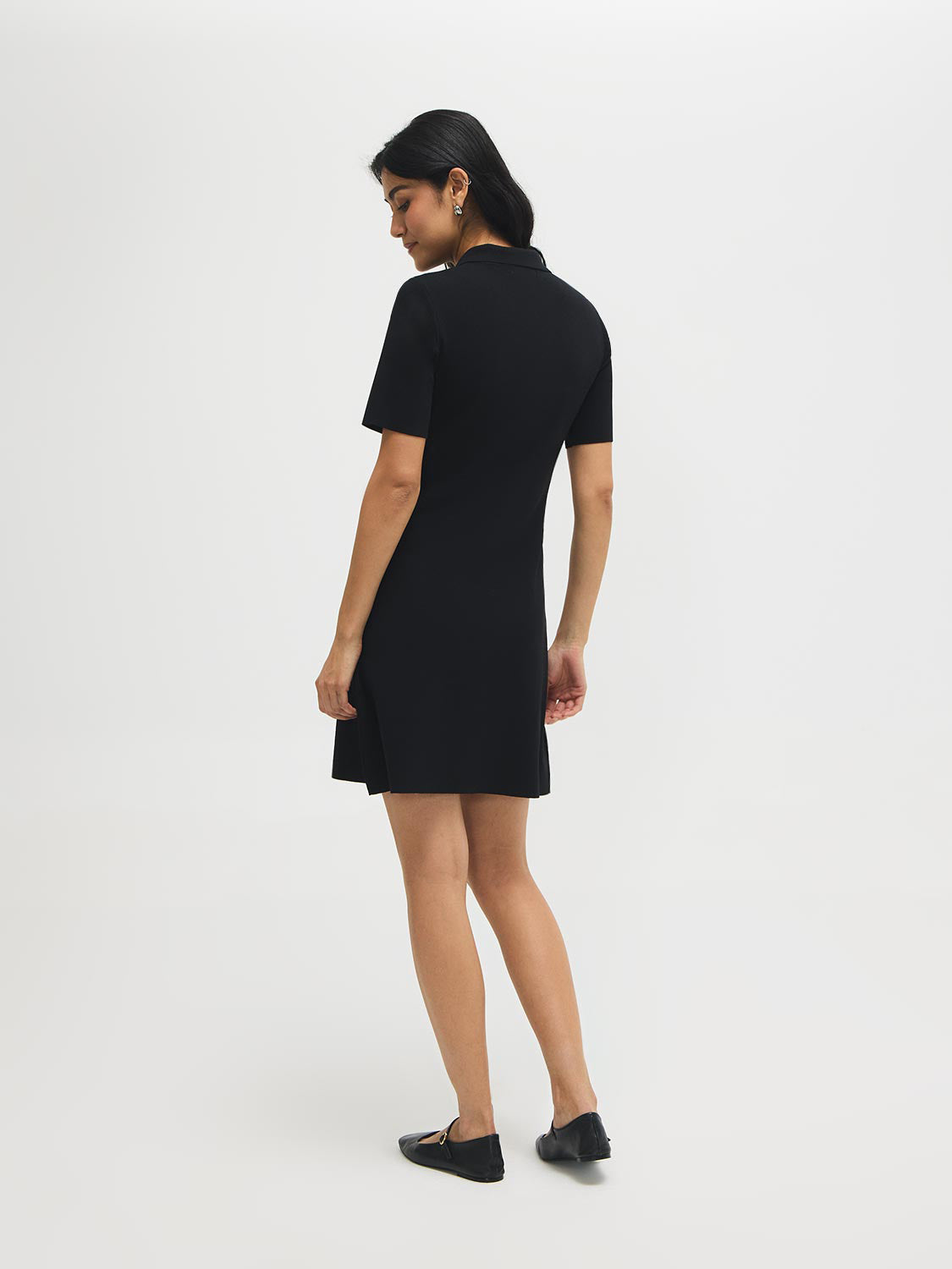 Zip-Front Mini Sweater Dress – Suzy Shier