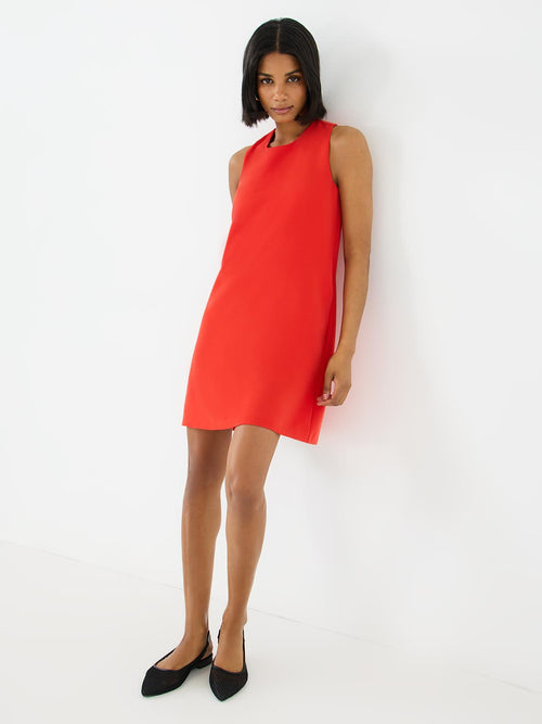 Mini-robe trapèze sans manches avec poches